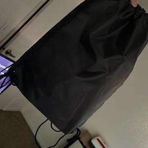 Plain black drawstring back packs!! A bunch of them I’m selling! Limited!